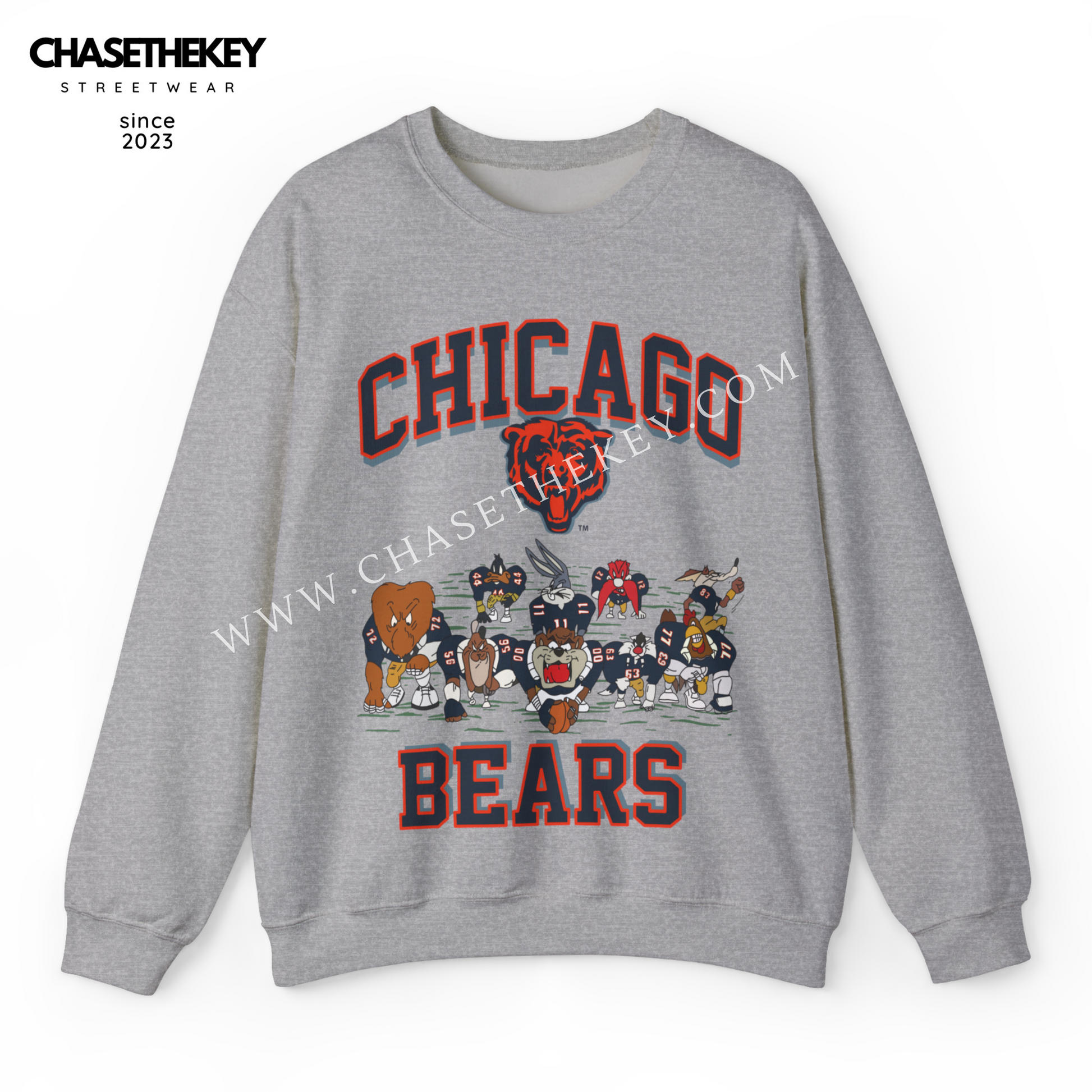 Chicago Bears Looney Tunes crewneck sweatshirt for NFL fans