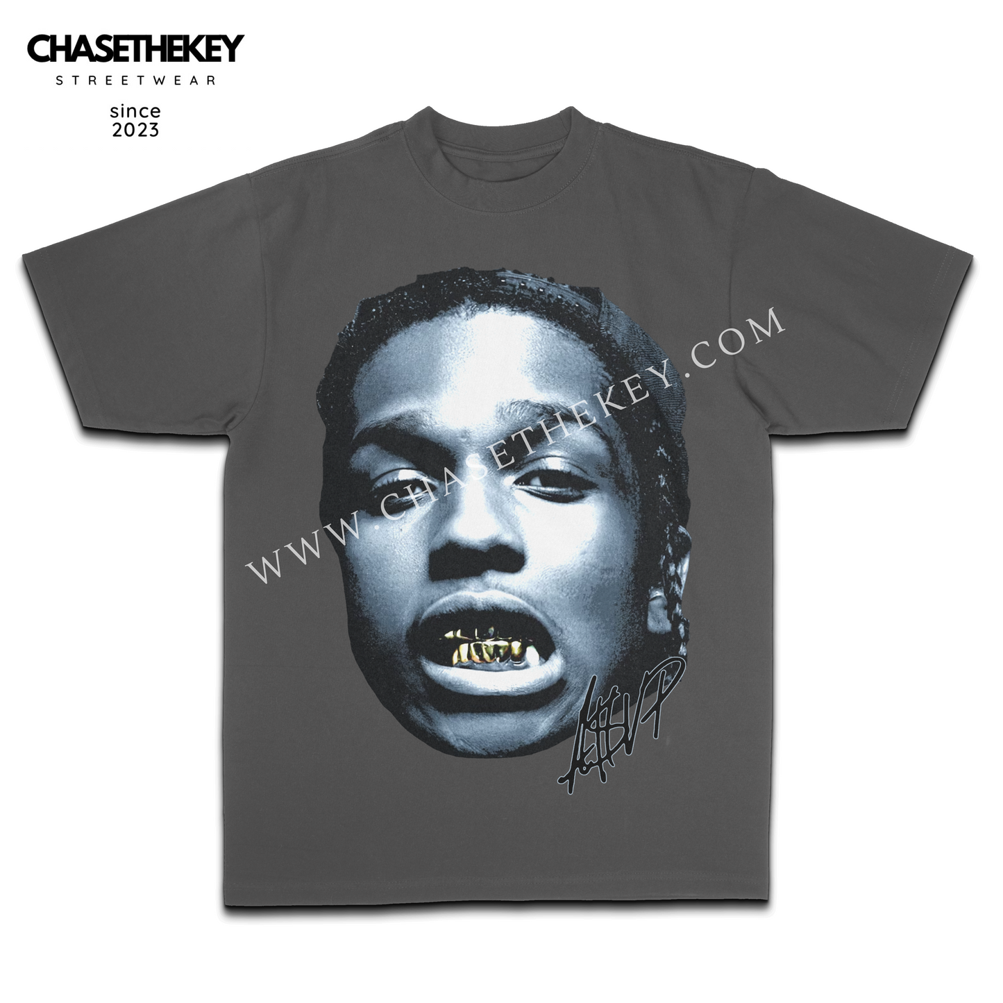 ASAP Rocky Big Face graphic T-shirt for fans