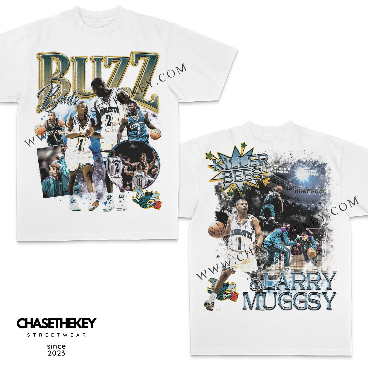 Buzz City Muggsy Bogues & Larry Johnson T-Shirt