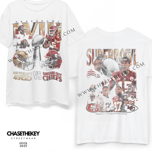 Kansas City Chiefs vs. San Francisco 49ers Super Bowl LVIII Shirt