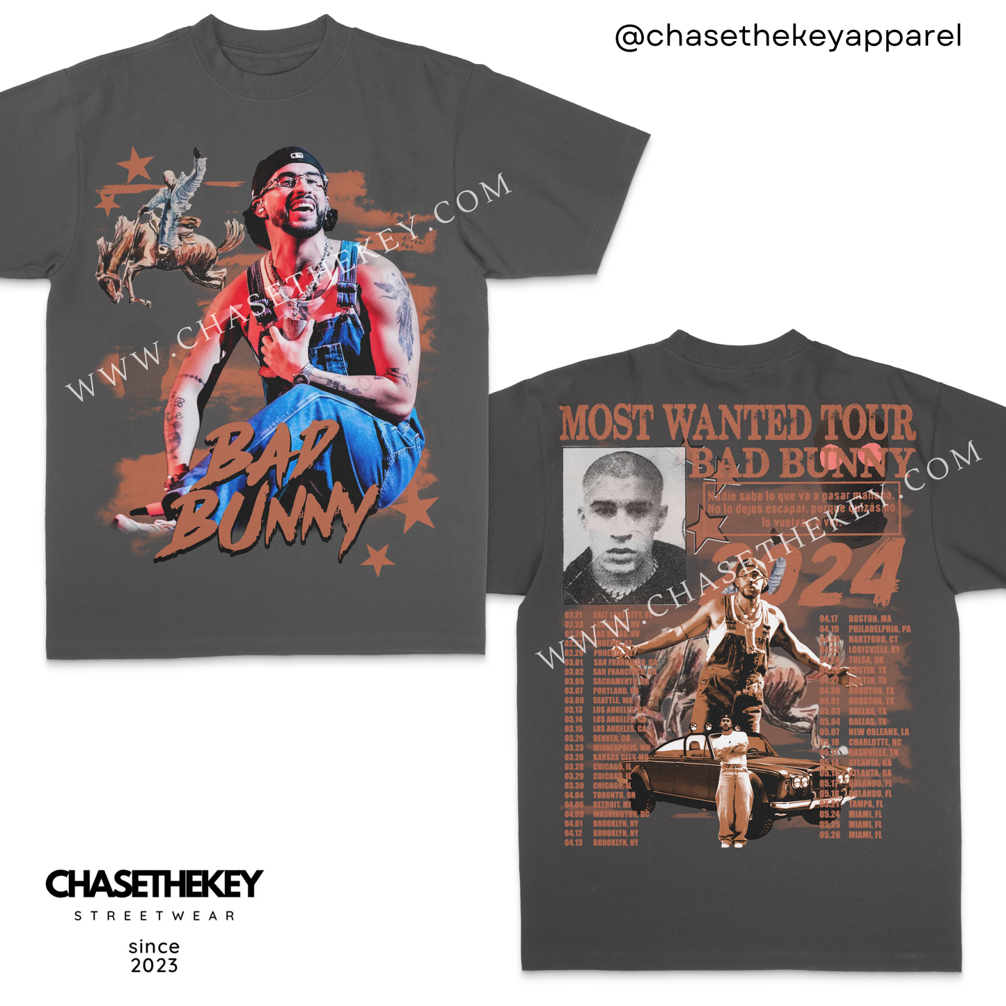 Bad Bunny Most Wanted Tour shirt for concert fans