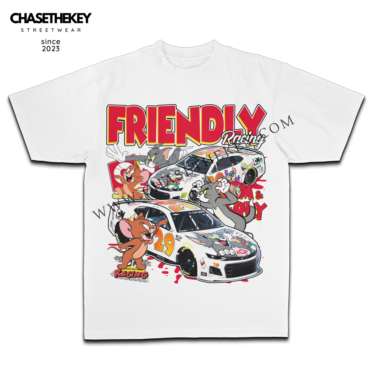 Tom and Jerry Nascar T-Shirt