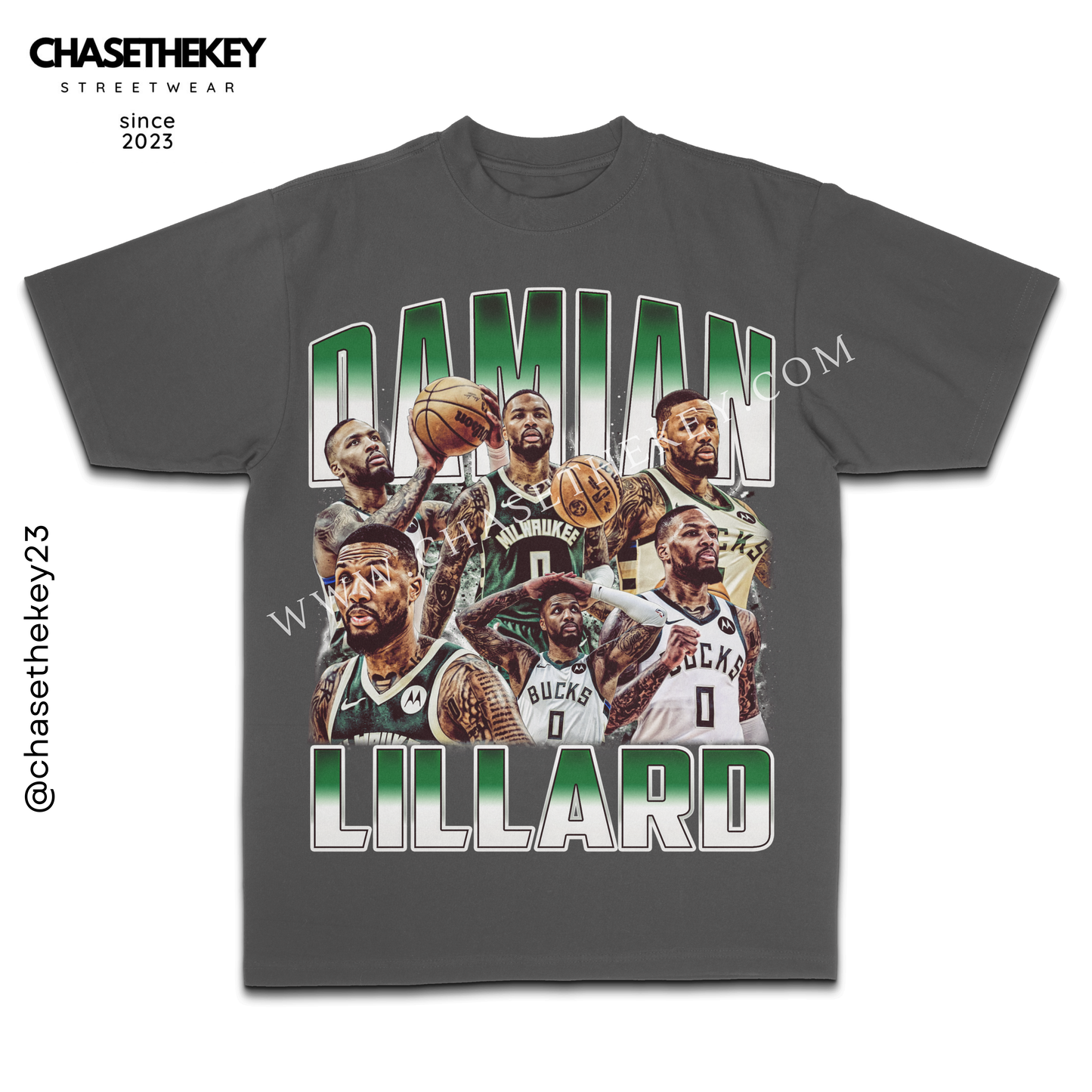 Damian Lillard Milwaukee Bucks T-shirt for basketball fans