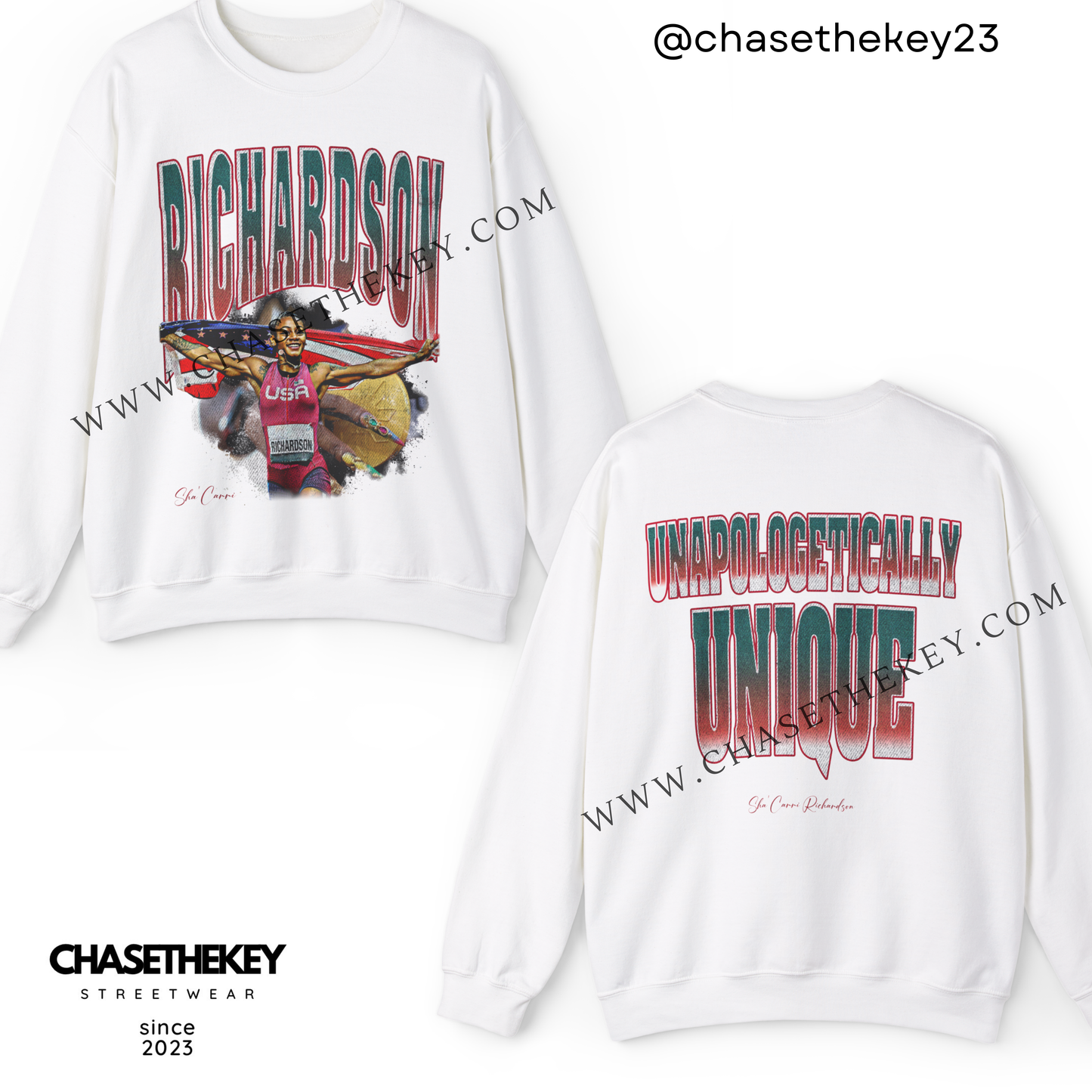 Sha'Carri Richardson crewneck sweatshirt track and field tribute