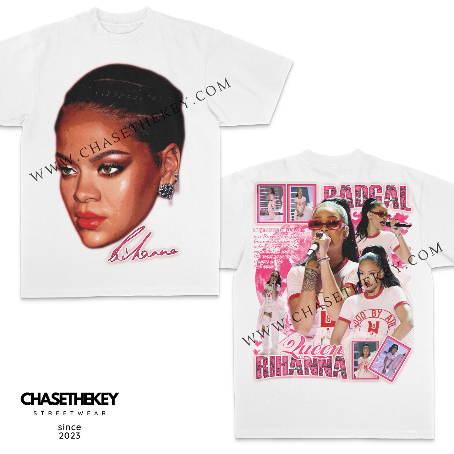 Rihanna Big Face graphic T-shirt for fans