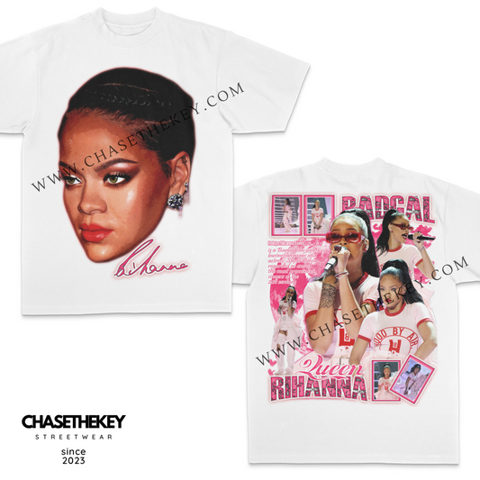 Rihanna Big Face graphic T-shirt for fans