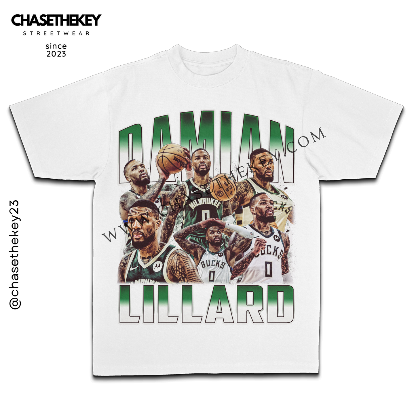 Damian Lillard Milwaukee Bucks T-shirt for basketball fans