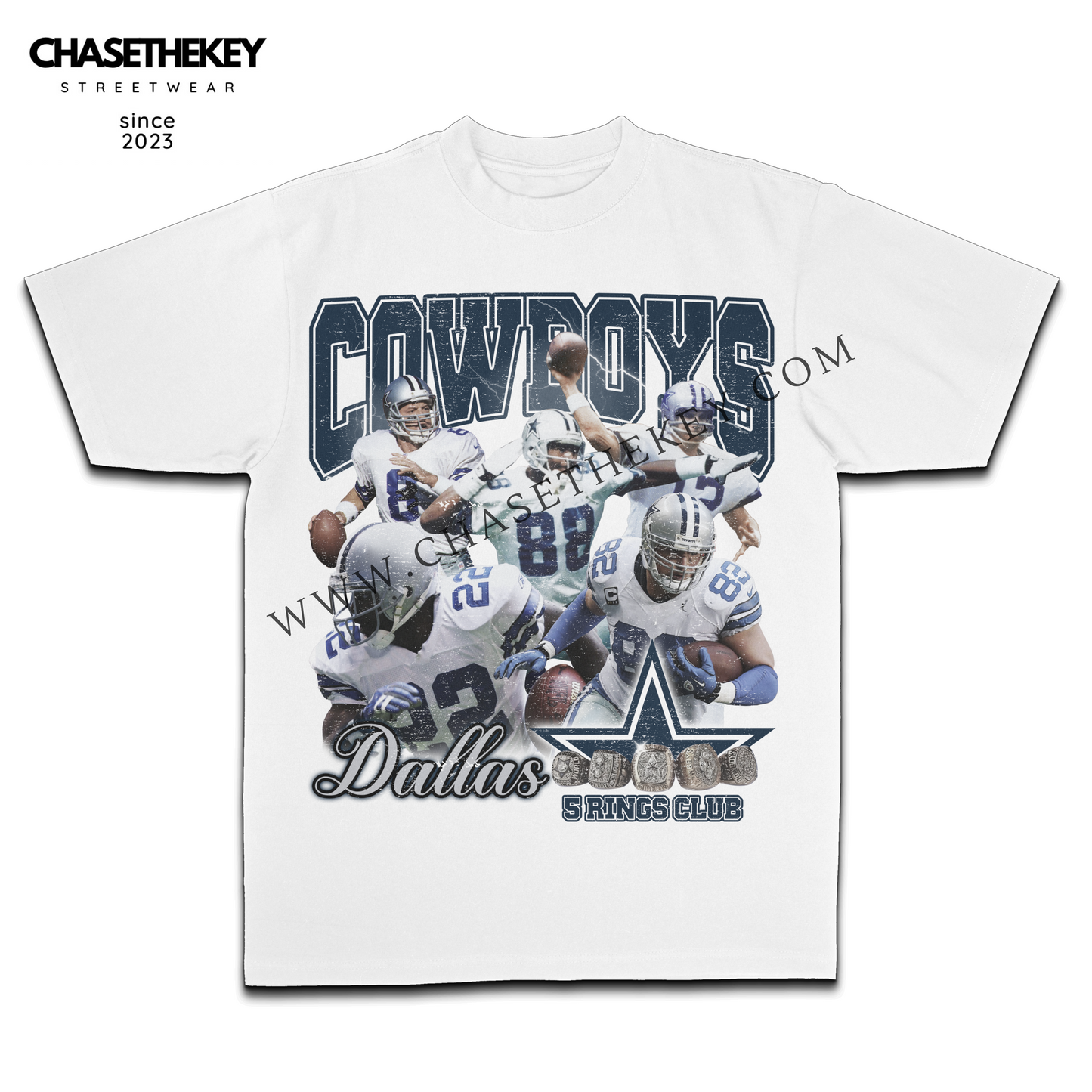 Dallas Cowboys 5 Rings Club T-Shirt