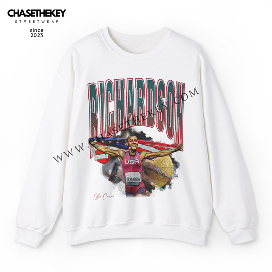 Sha'Carri Richardson crewneck sweatshirt track and field tribute