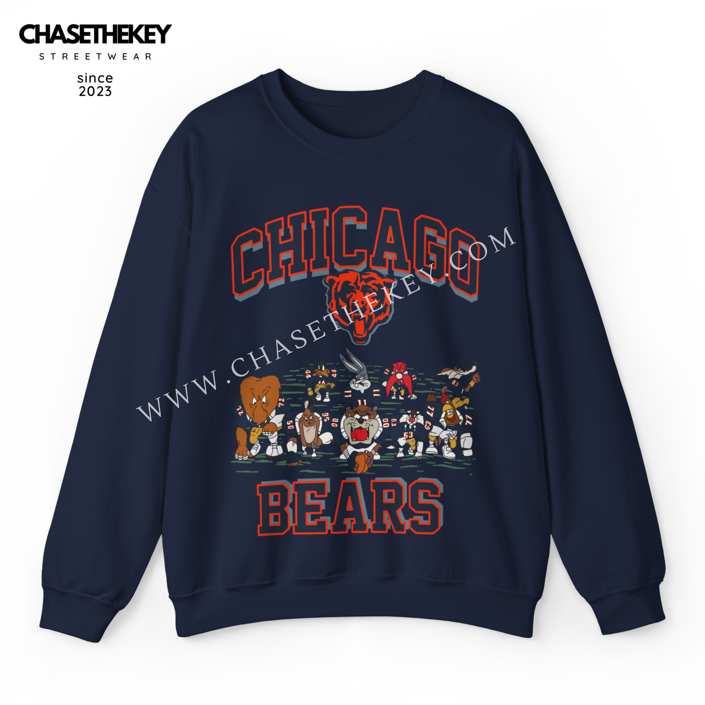 Chicago Bears Looney Tunes Crewneck Sweatshirt