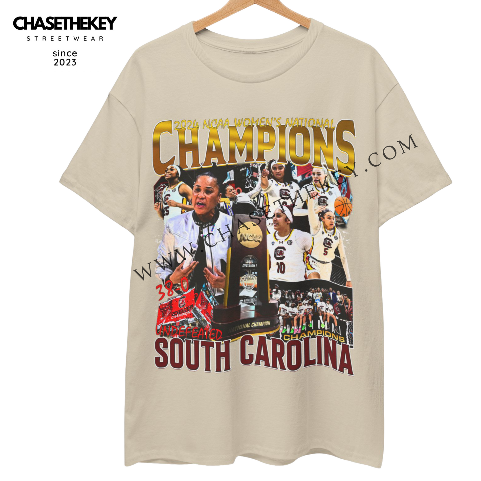 2024 South Carolina Women's National Championship Shirt celebrating the team's victory.