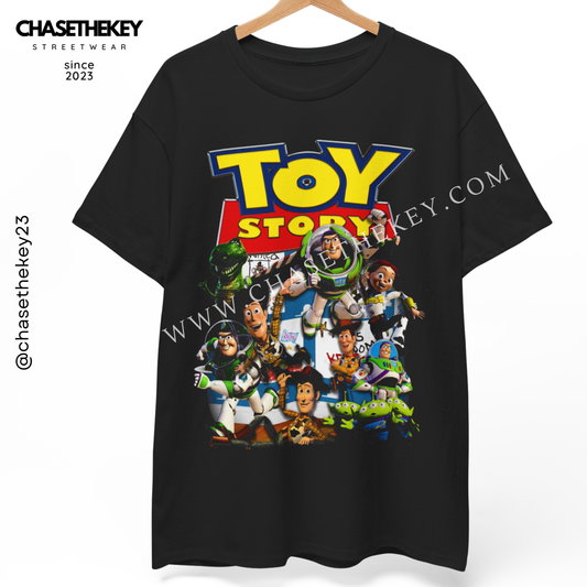 Toy Story shirt featuring Woody and Buzz Lightyear