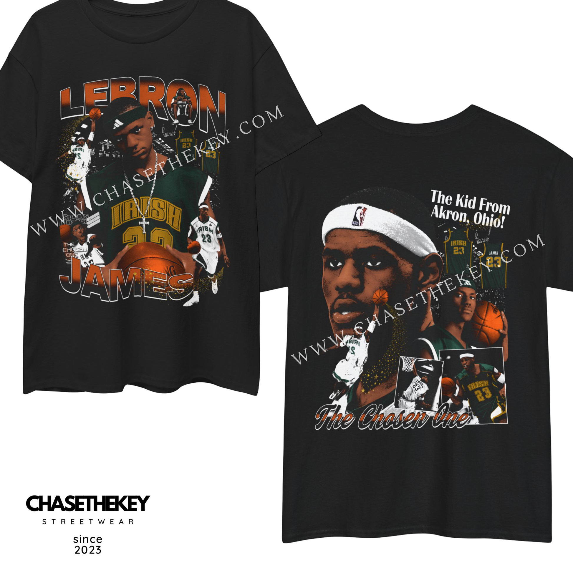 The Kid From Akron graphic tee celebrating LeBron James