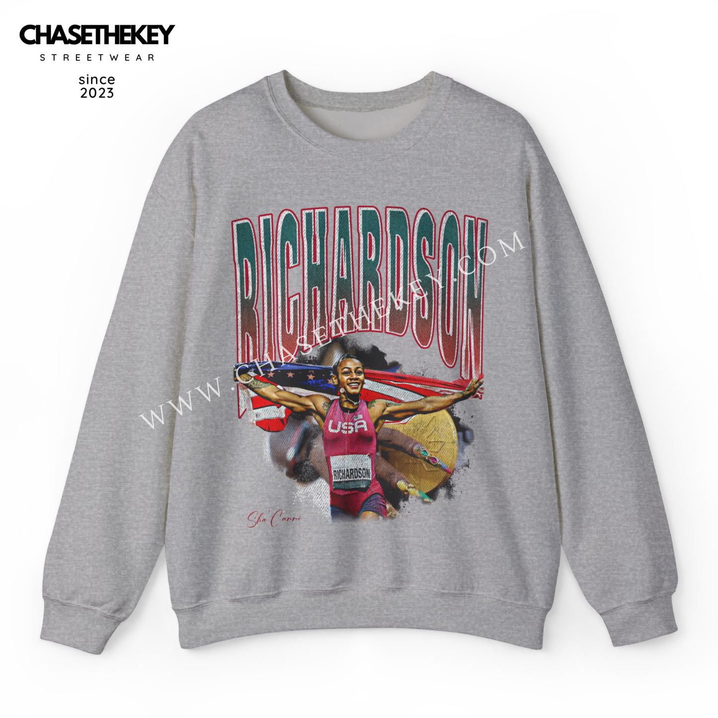 Sha'Carri Richardson crewneck sweatshirt track and field tribute