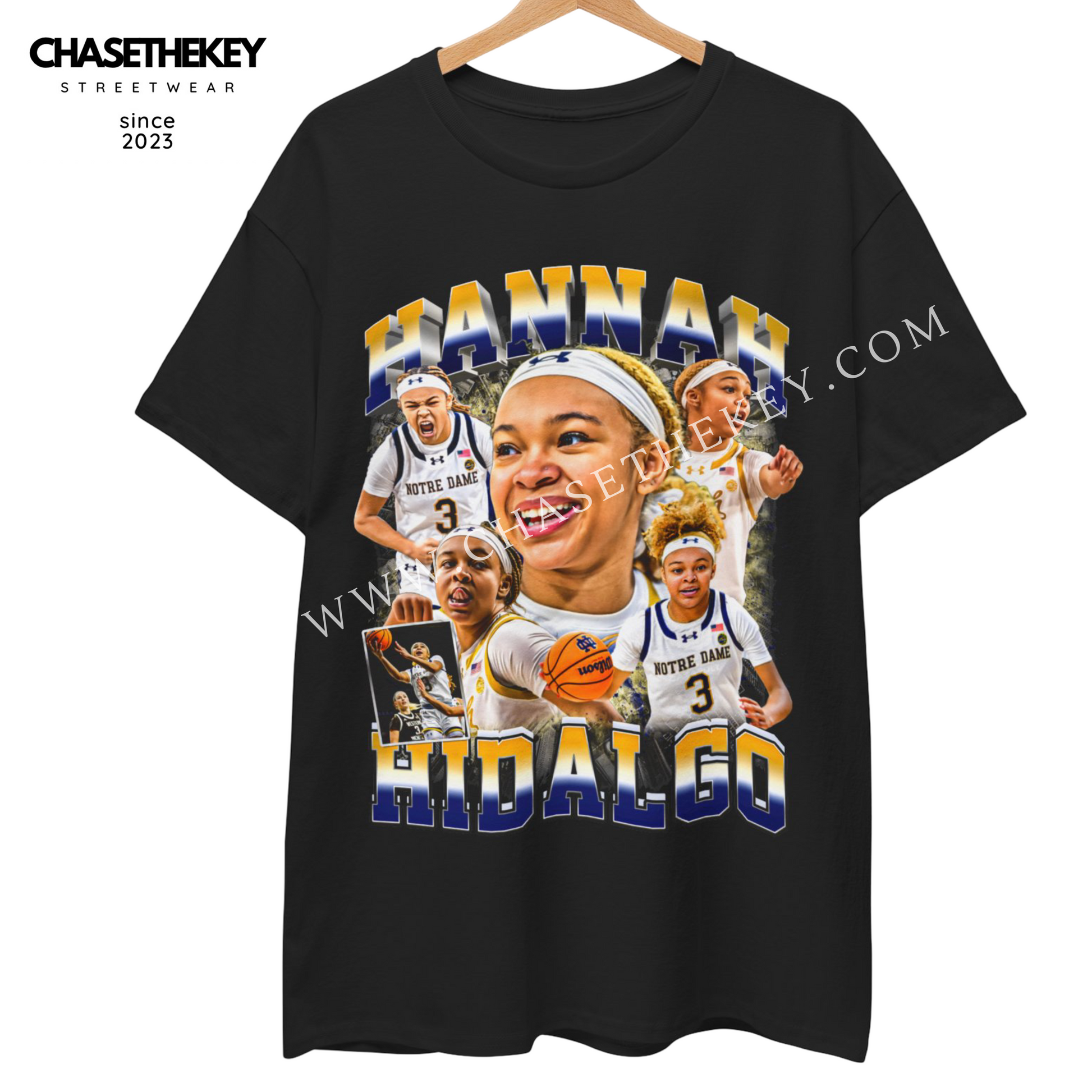 Hannah Hidalgo Notre Dame Fighting Irish t-shirt for fans