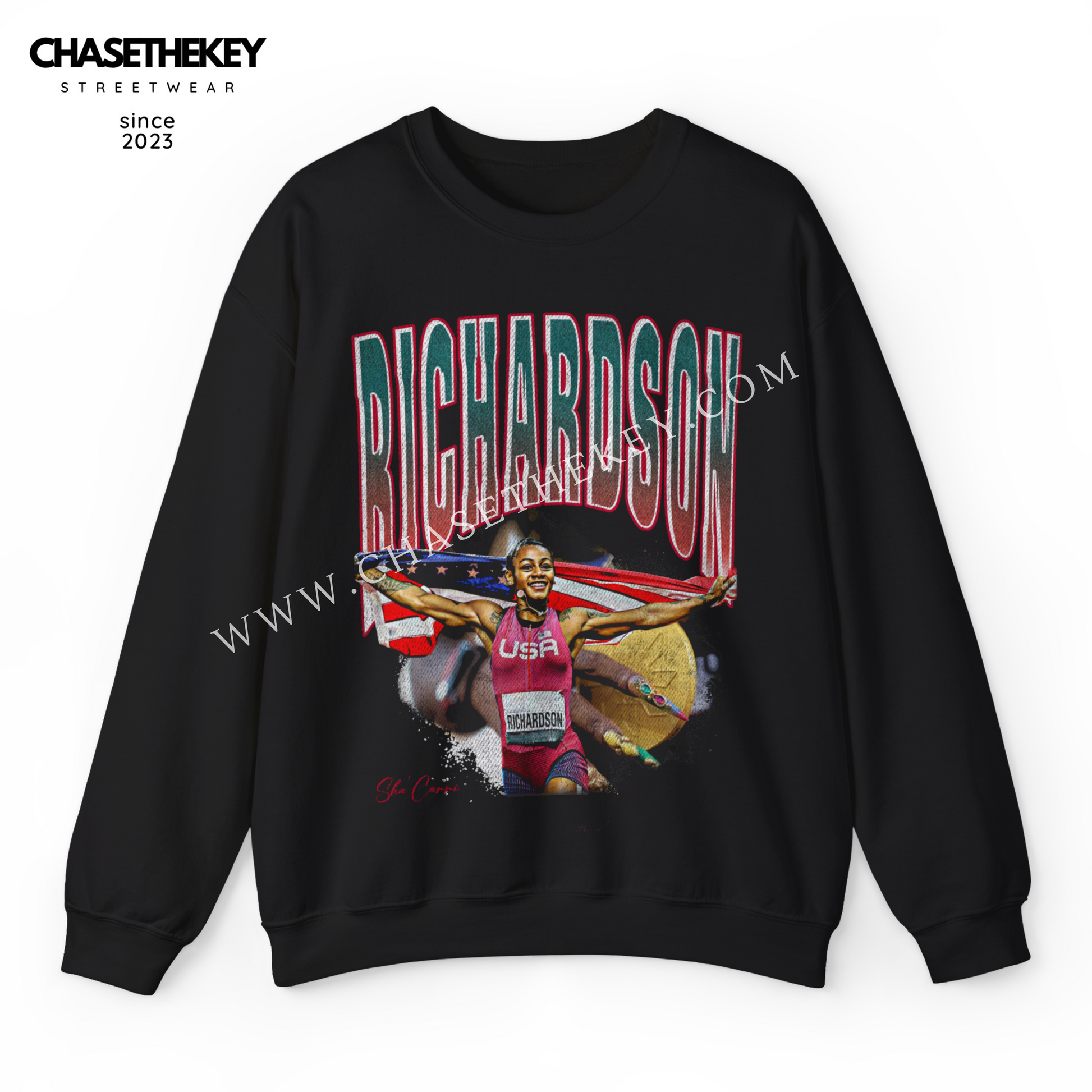 Sha'Carri Richardson crewneck sweatshirt track and field tribute