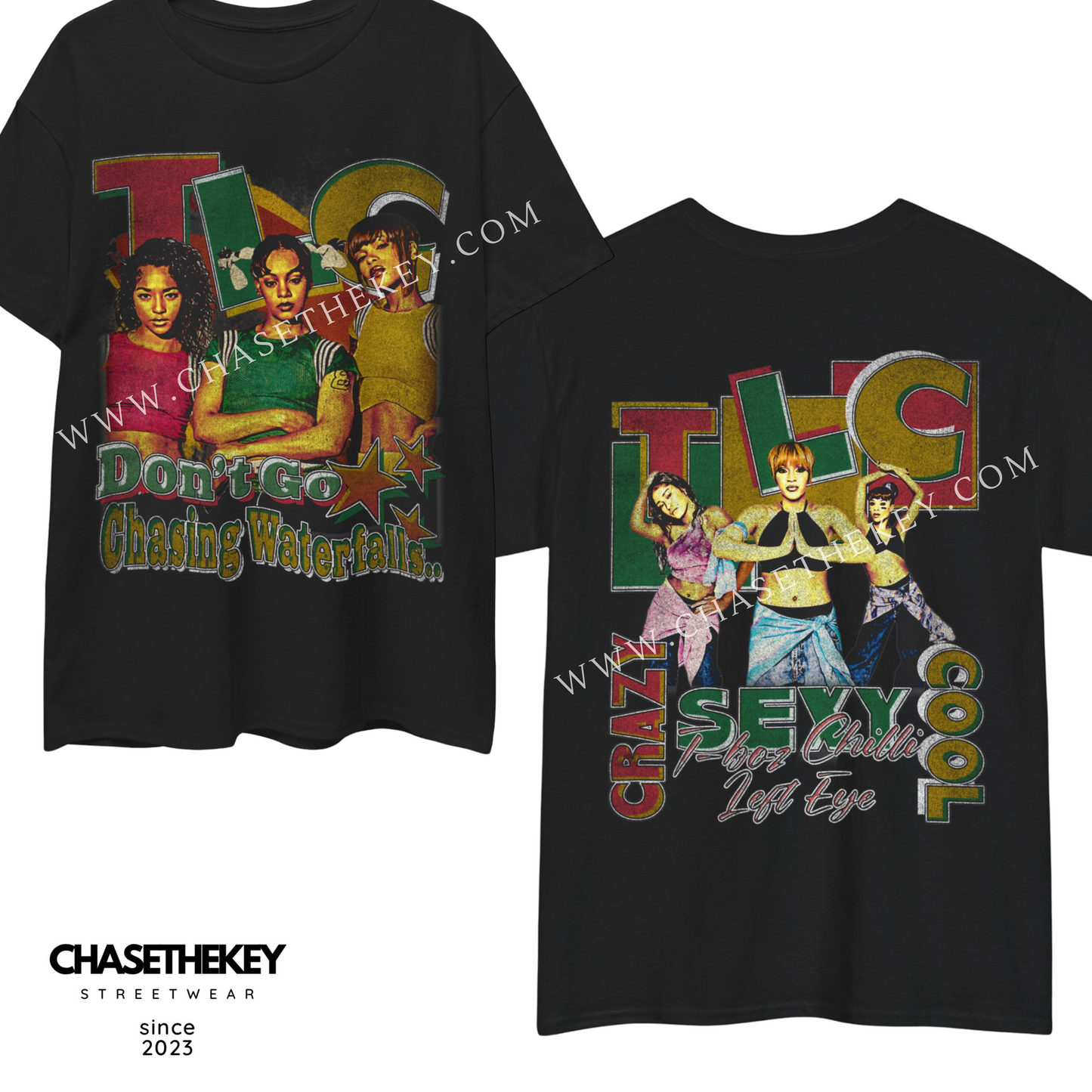 TLC shirt celebrating the iconic R&B group