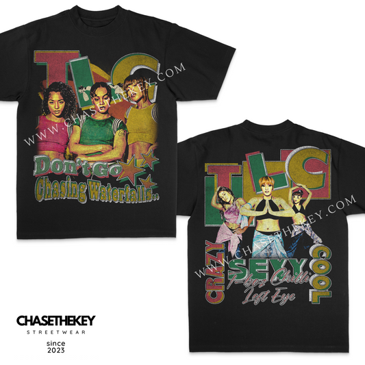 TLC shirt celebrating the iconic R&B group