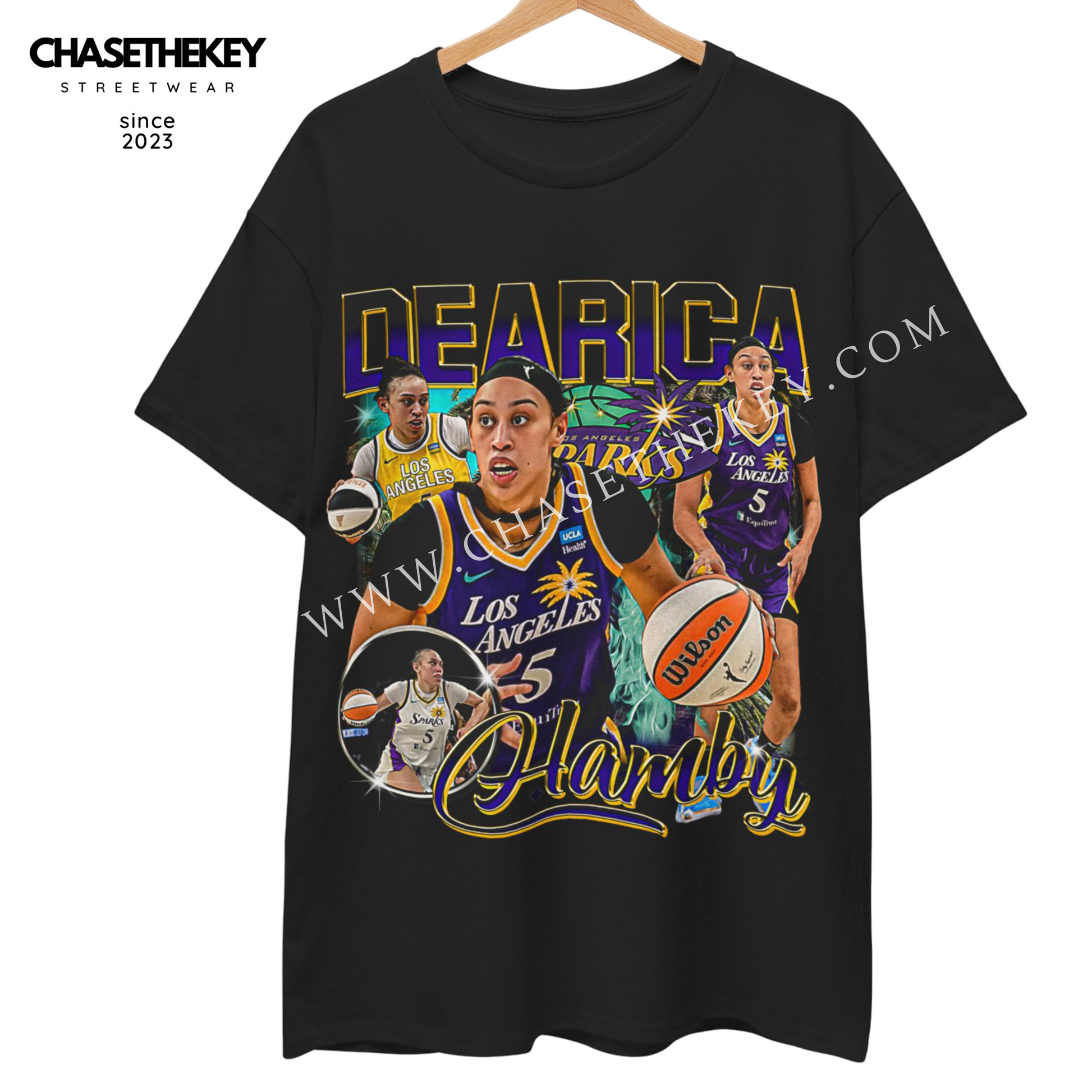 Dearica Hamby Los Angeles Sparks T-shirt for WNBA fans